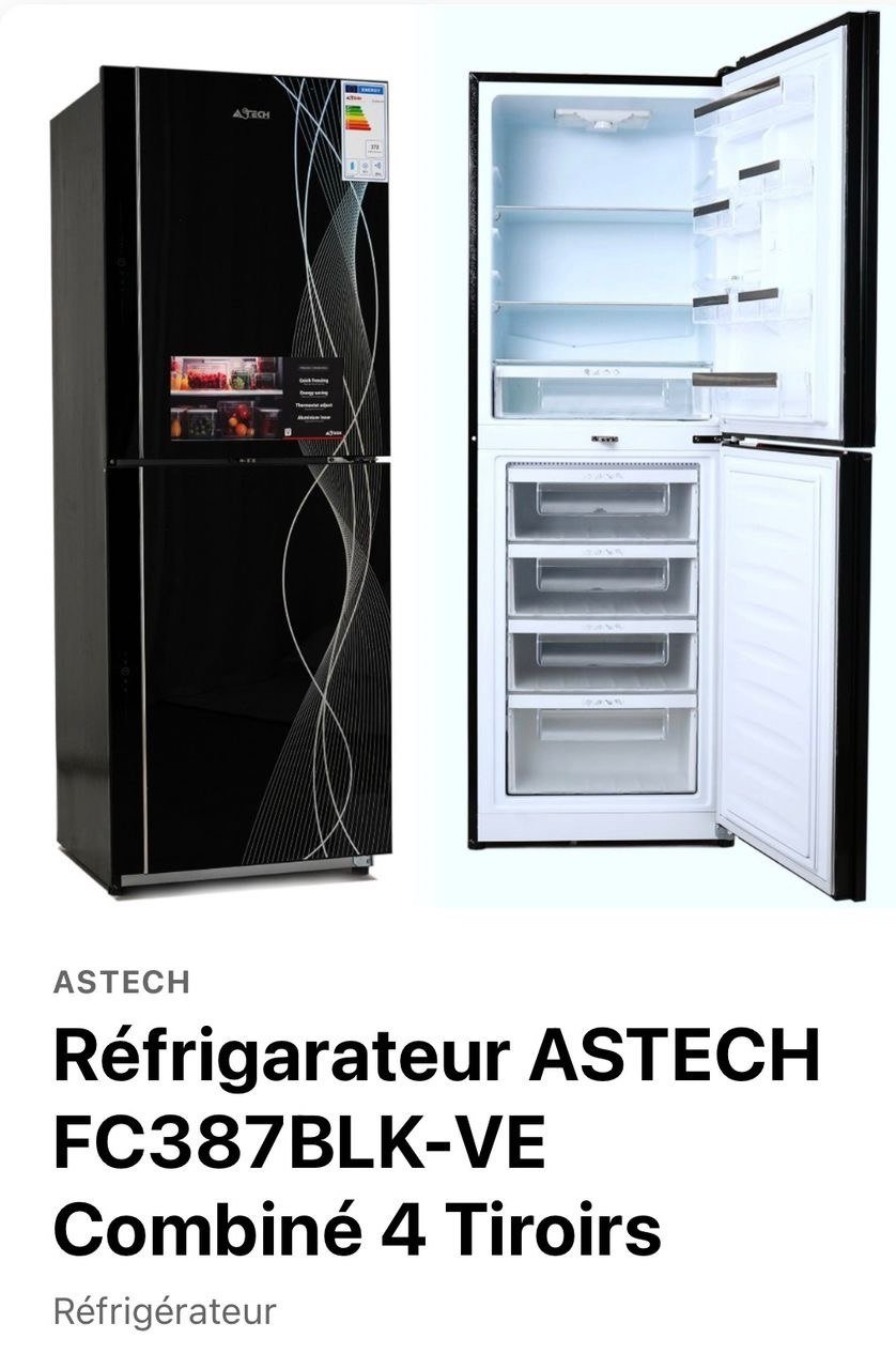 Réfrigérateur 2 Portes Inox Multi-Tiroirs